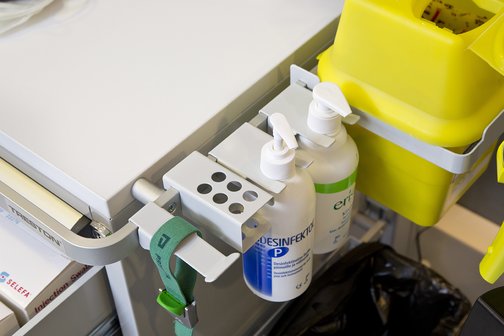 Hand sanitizer accessory from Treston